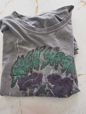 Silent Scream XL T Shirt Gray Pre Owned